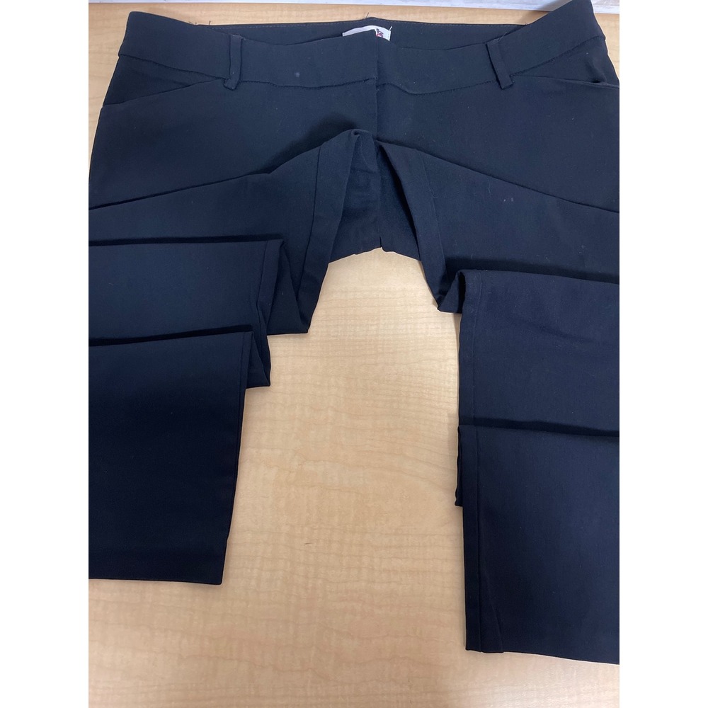 Madrag Black Dress Pants Womens Large Stretch Trousers Office Wear Slacks